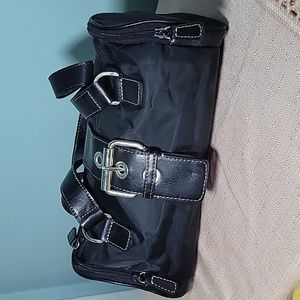 Gloria Vanderbilt Vinyl Barrel Handbag